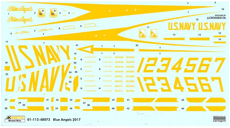 Kinetic F/A-18A/B/C/D Blue Angels 2017 Hornet 1/48